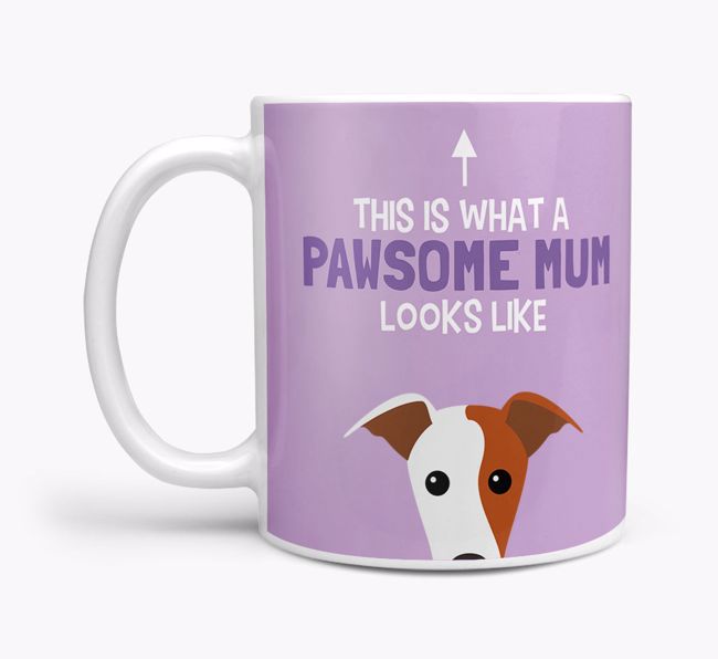 Pawsome Dog Mum: Mug with {breedFullName} Icon