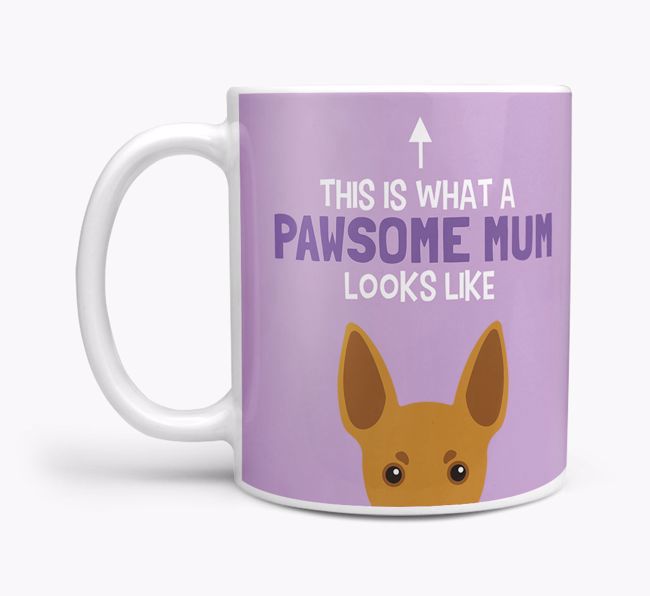 Pawsome Dog Mum: Mug with {breedFullName} Icon