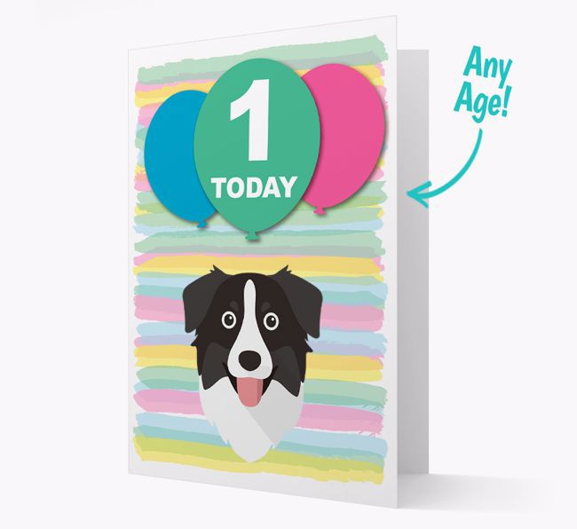 Ages 1-18 Birthday Card with {breedFullName} Yappicon