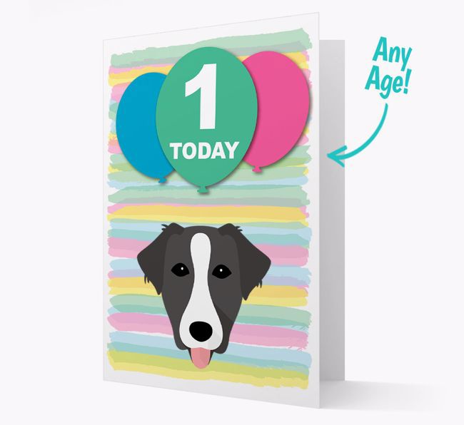 Ages 1-18 Birthday Card with {breedFullName} Yappicon