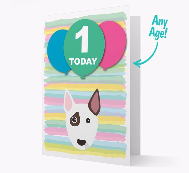 Ages 1-18 Birthday Card with {breedFullName} Yappicon