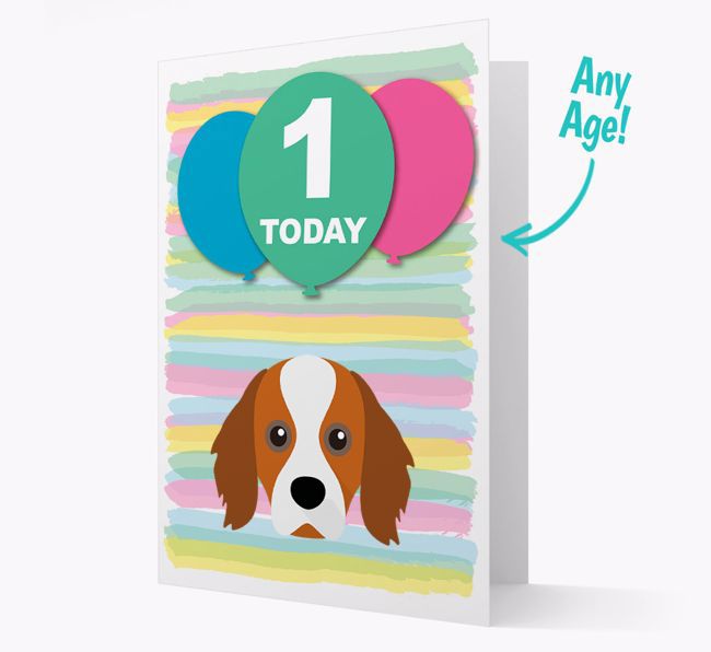 Ages 1-18 Birthday Card with {breedFullName} Yappicon