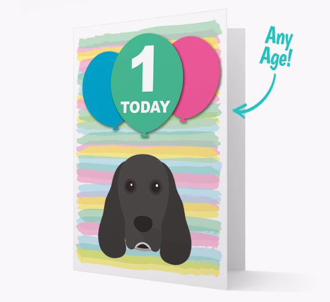 Ages 1-18 Birthday Card with {breedFullName} Yappicon