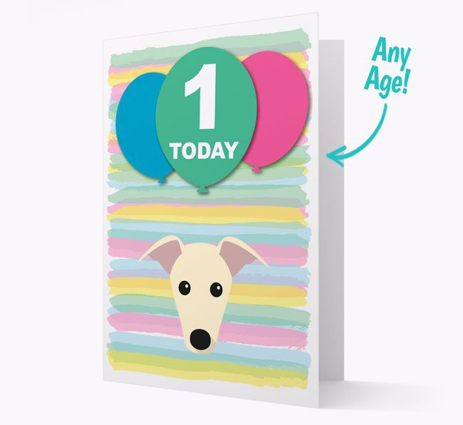 Ages 1-18 Birthday Card with {breedFullName} Yappicon