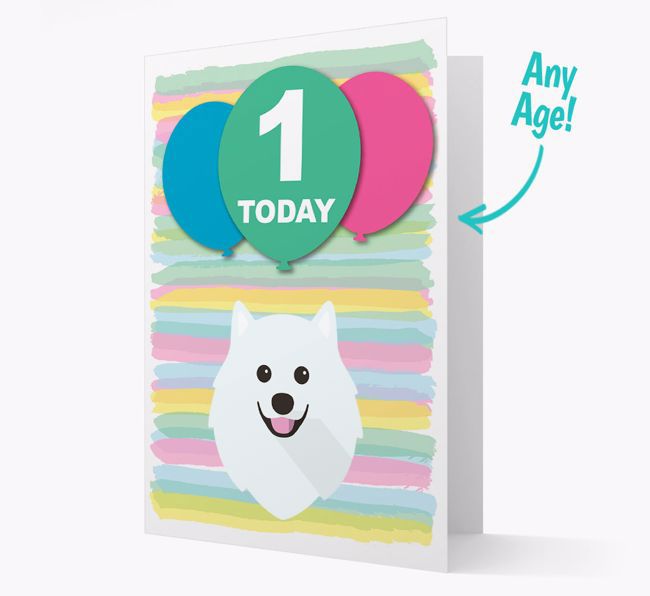 Ages 1-18 Birthday Card with {breedFullName} Yappicon