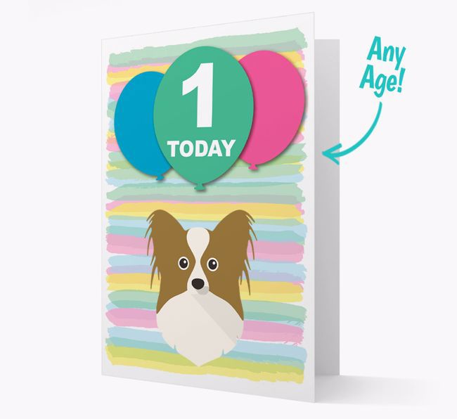 Ages 1-18 Birthday Card with {breedFullName} Yappicon