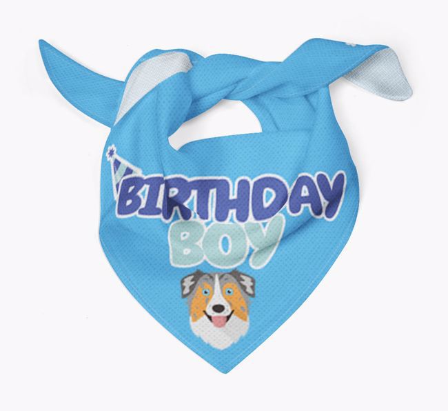 Birthday Boy : Personalized {breedFullName} Bandana