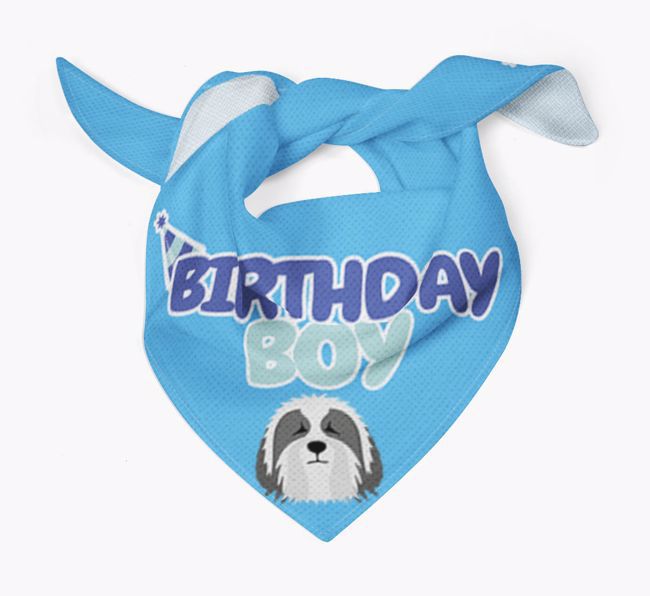 Birthday Boy : Personalized {breedFullName} Bandana