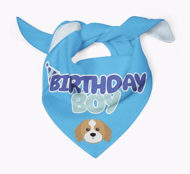 Birthday Boy : Personalized {breedFullName} Bandana