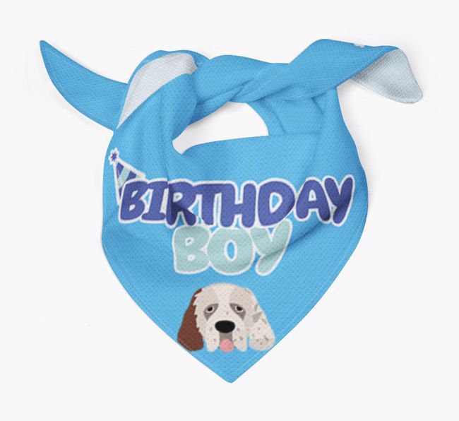 Birthday Boy : Personalized {breedFullName} Bandana