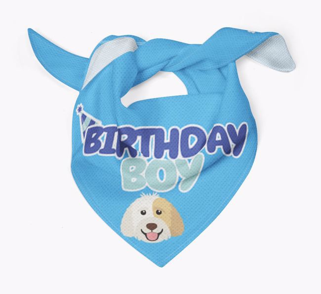 Birthday Boy : Personalized {breedFullName} Bandana
