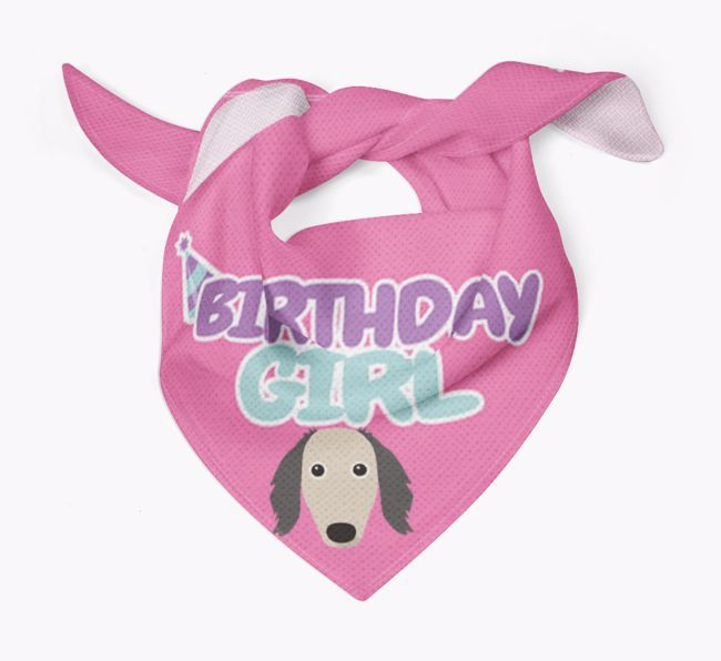 Birthday Girl : Personalised {breedFullName} Bandana 