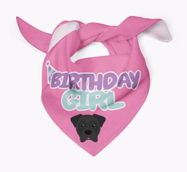 Birthday Girl : Personalized {breedFullName} Bandana 