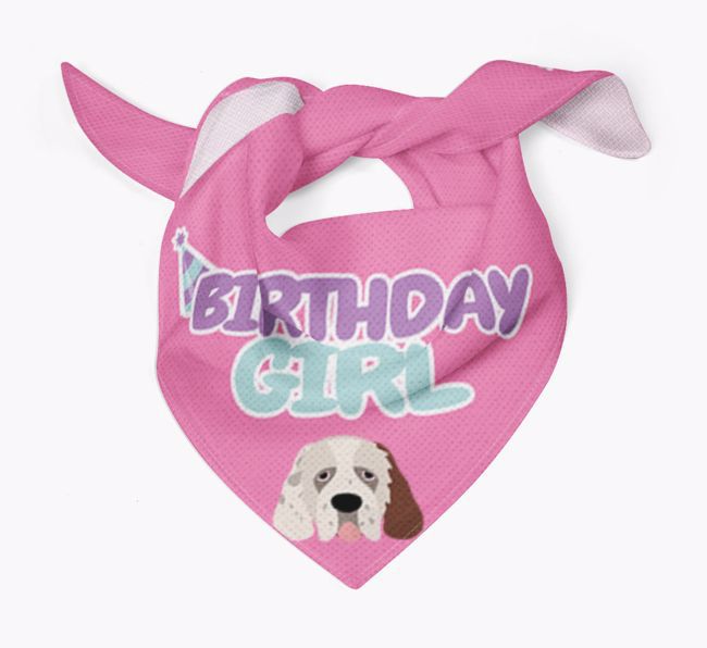 Birthday Girl : Personalised {breedFullName} Bandana 