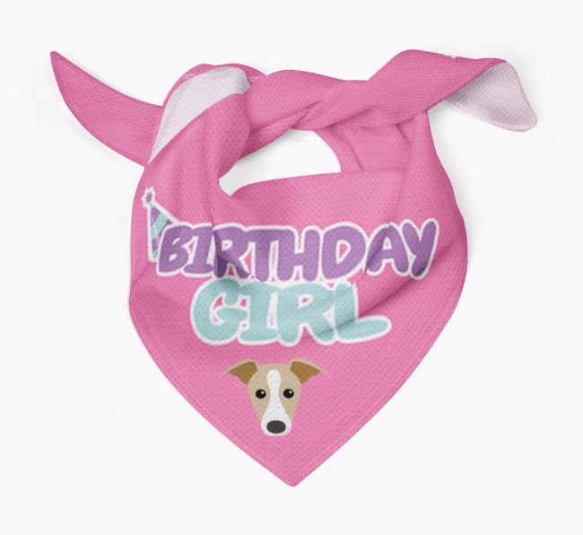 Birthday Girl : Personalised {breedFullName} Bandana 