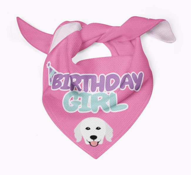 Birthday Girl : Personalized {breedFullName} Bandana 