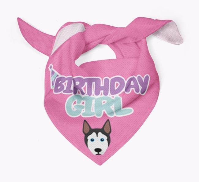 Birthday Girl : Personalized {breedFullName} Bandana 