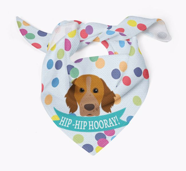 Hip-Hip Hooray! : Personalized {breedFullName} Bandana