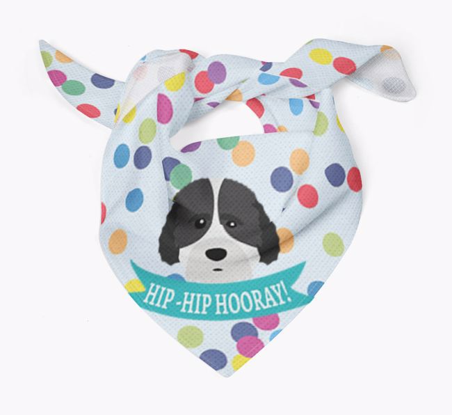 Hip-Hip Hooray! : Personalized {breedFullName} Bandana