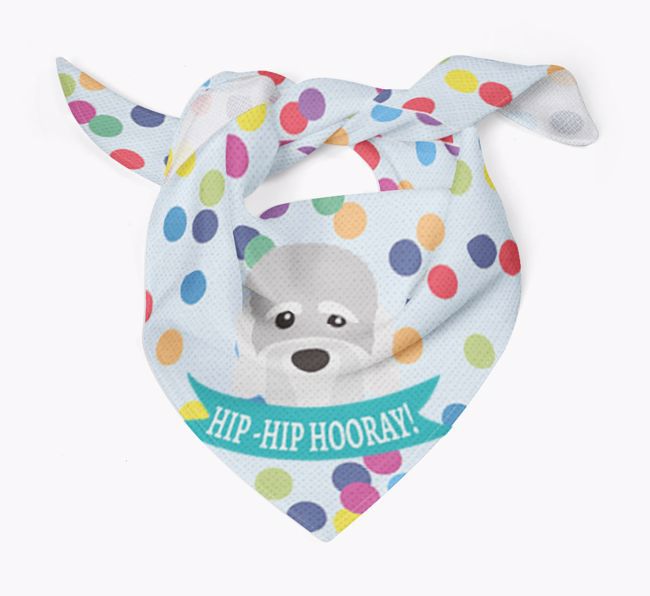 Hip-Hip Hooray! : Personalised {breedFullName} Bandana