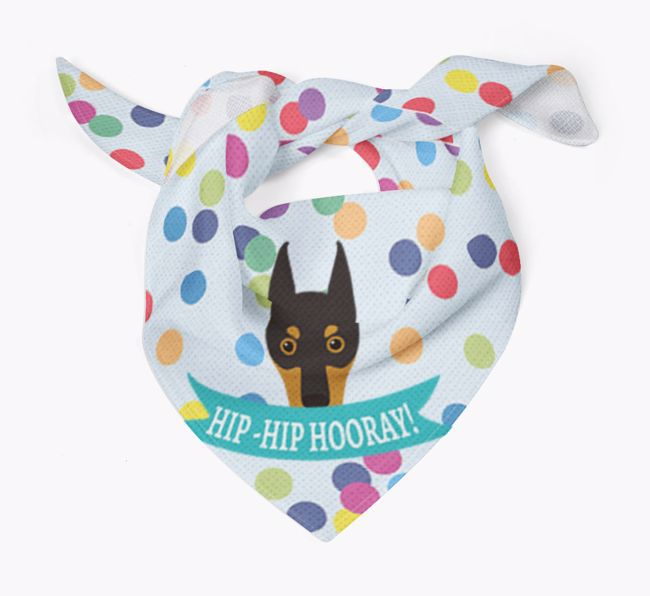 Hip-Hip Hooray! : Personalised {breedFullName} Bandana