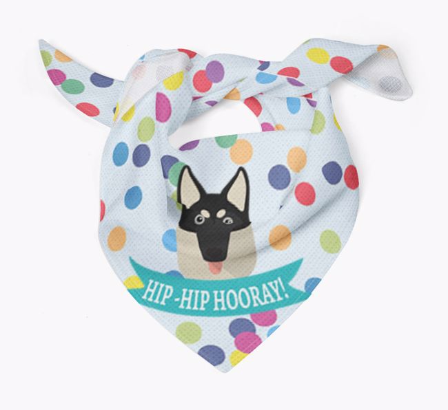 Hip-Hip Hooray! : Personalized {breedFullName} Bandana