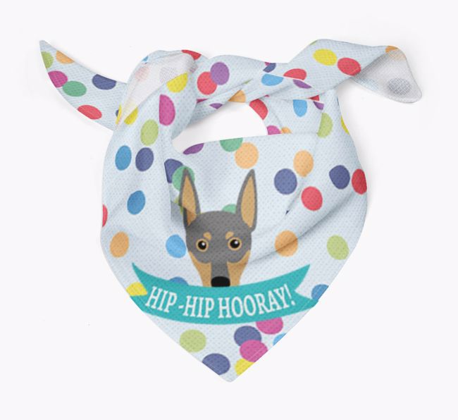 Hip-Hip Hooray! : Personalized {breedFullName} Bandana