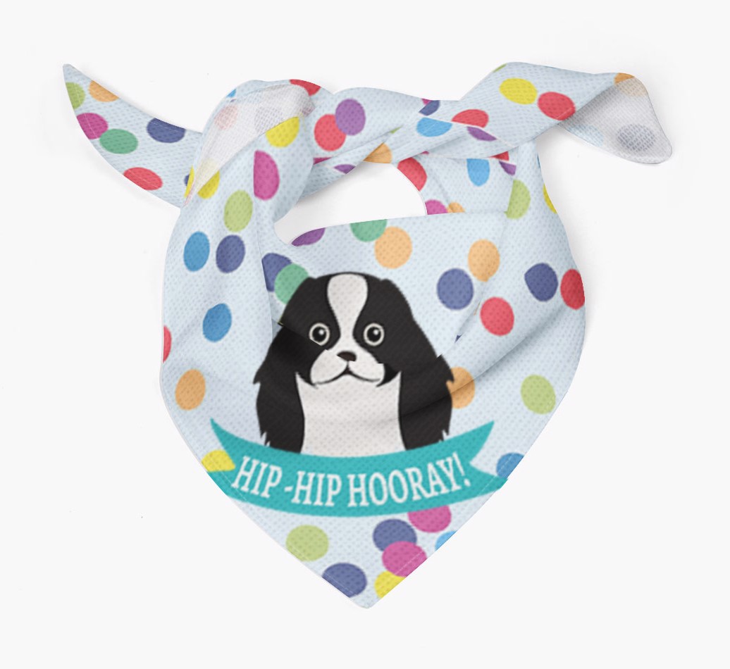 Hip-Hip Hooray! : Personalised {breedFullName} Bandana