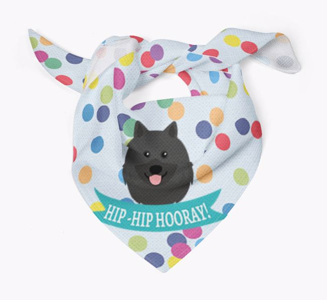 Hip-Hip Hooray! : Personalised {breedFullName} Bandana