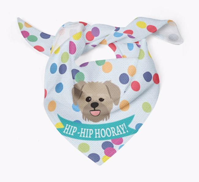 Hip-Hip Hooray! : Personalised {breedFullName} Bandana