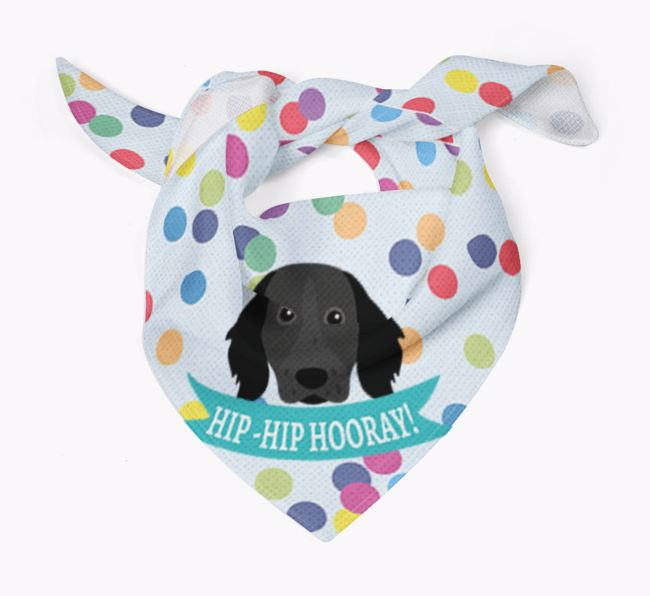 Hip-Hip Hooray! : Personalized {breedFullName} Bandana