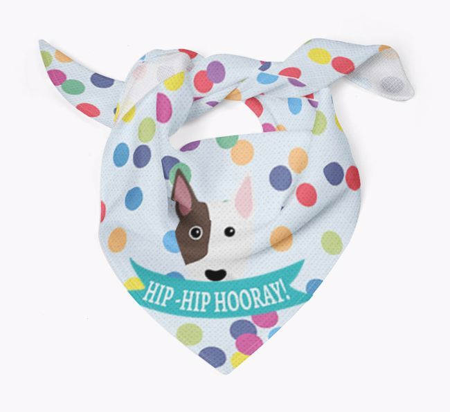 Hip-Hip Hooray! : Personalized {breedFullName} Bandana