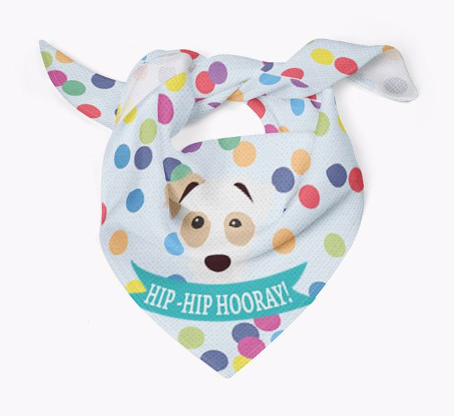 Hip-Hip Hooray! : Personalised {breedFullName} Bandana