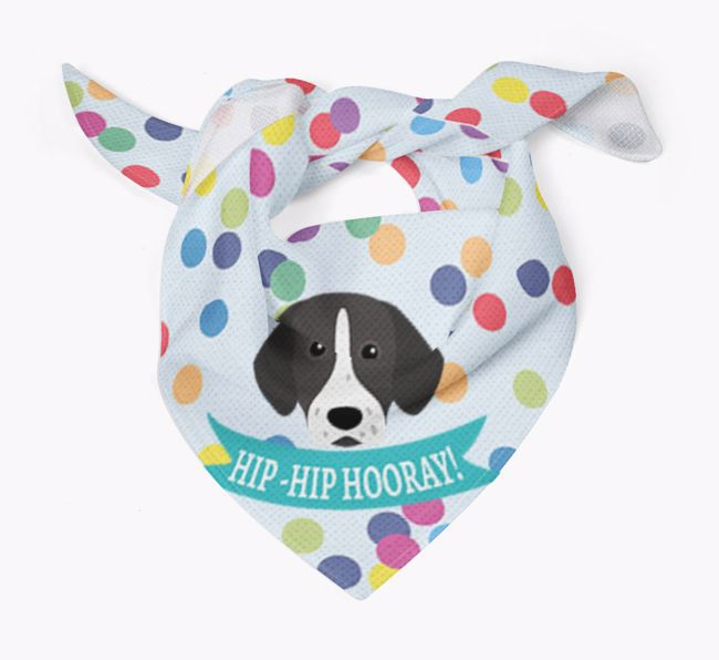 Hip-Hip Hooray! : Personalised {breedFullName} Bandana