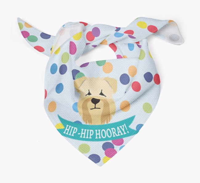 Hip-Hip Hooray! : Personalised {breedFullName} Bandana