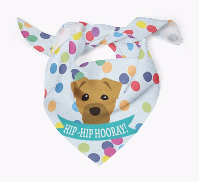 Hip-Hip Hooray! : Personalised {breedFullName} Bandana