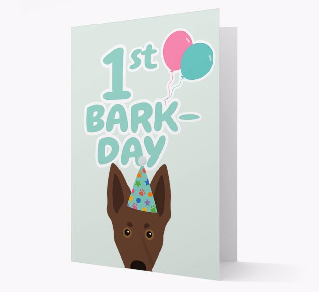 'Ages 1-18' Bark-day Card with {breedFullName} Icon