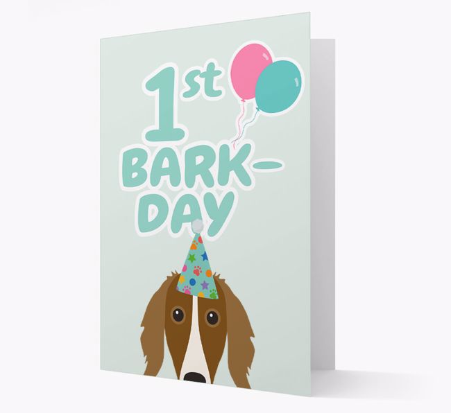 'Ages 1-18' Bark-day Card with {breedFullName} Icon