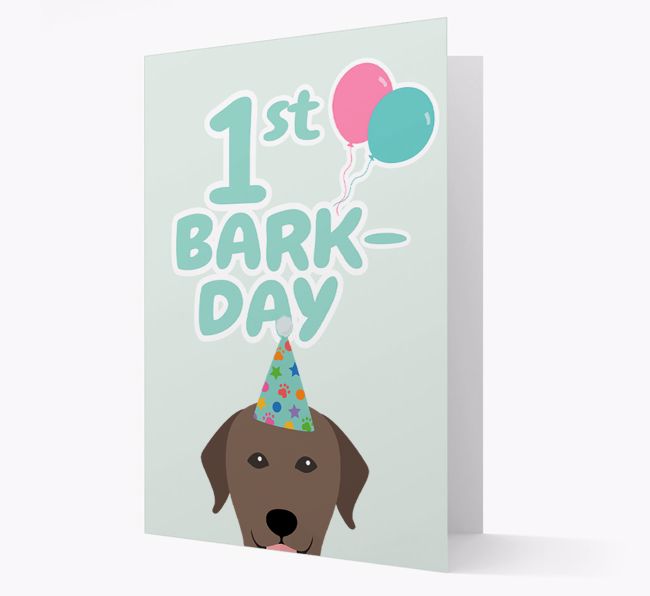 'Ages 1-18' Bark-day Card with {breedFullName} Icon