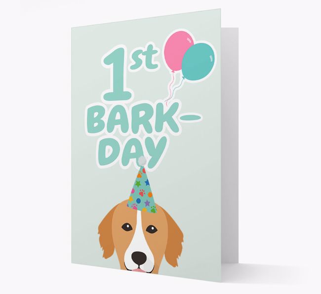 'Ages 1-18' Bark-day Card with {breedFullName} Icon