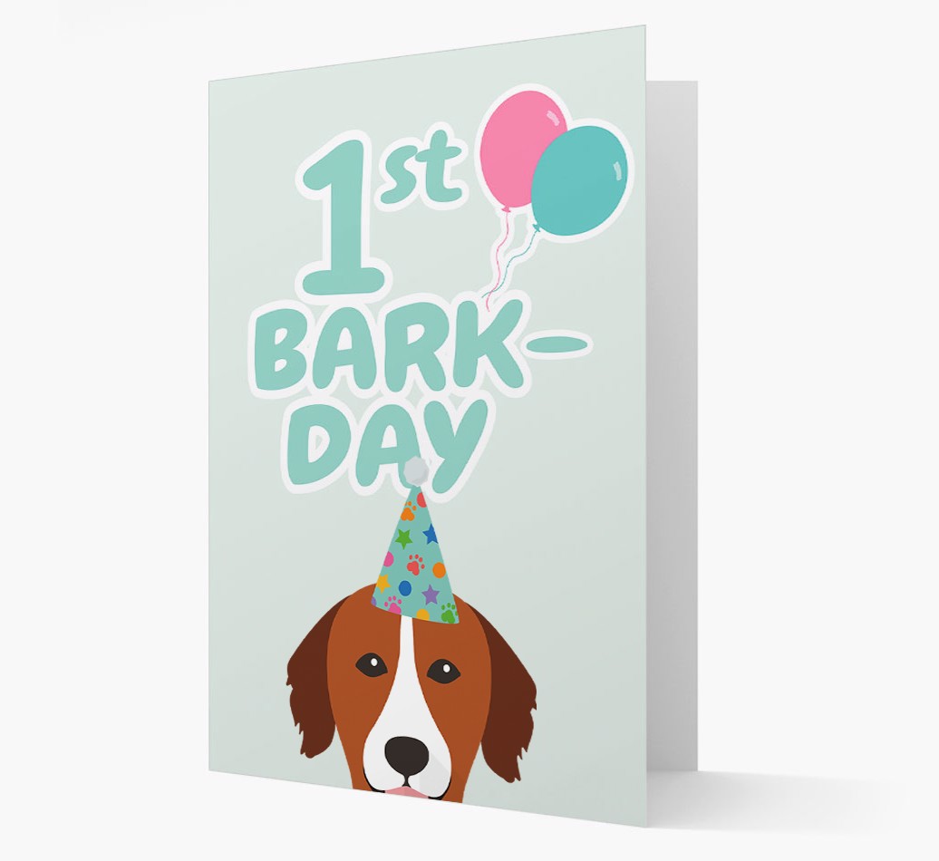 'Ages 1-20' Bark-day Card with {breedFullName} Icon front
