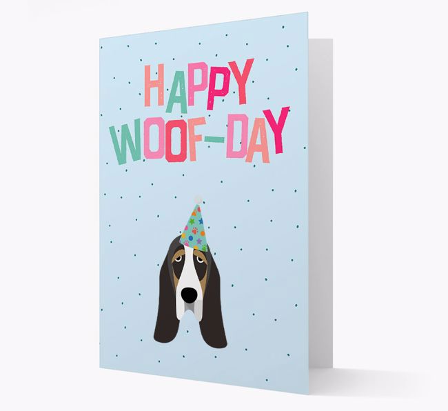 'Happy Woofday' Card with {breedFullName} Icon