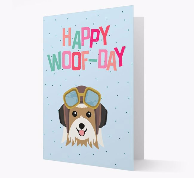 'Happy Woofday' Card with {breedFullName} Icon