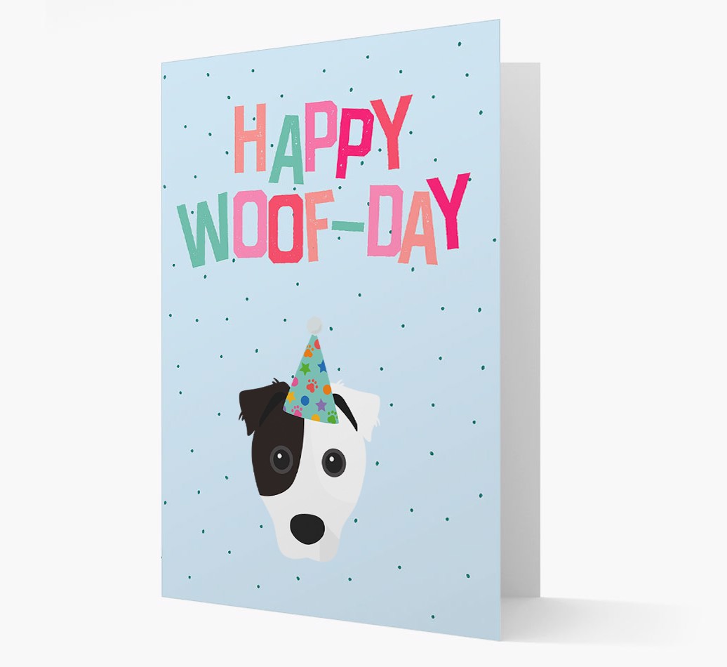 'Happy Woofday' - Personalized {breedFullName} Card- front