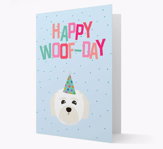 'Happy Woofday' Card with {breedFullName} Icon