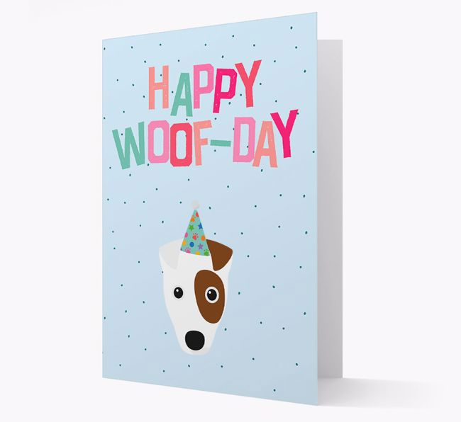 'Happy Woofday' Card with {breedFullName} Icon