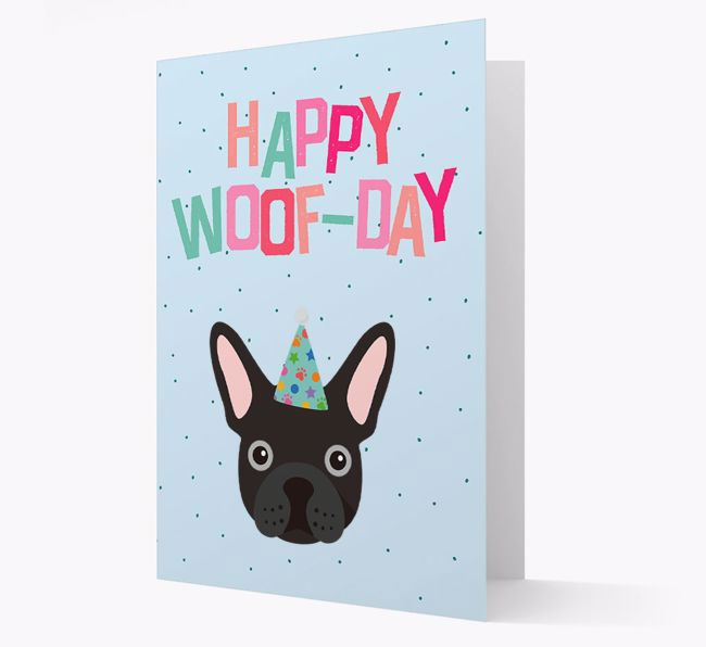 'Happy Woofday' Card with {breedFullName} Icon