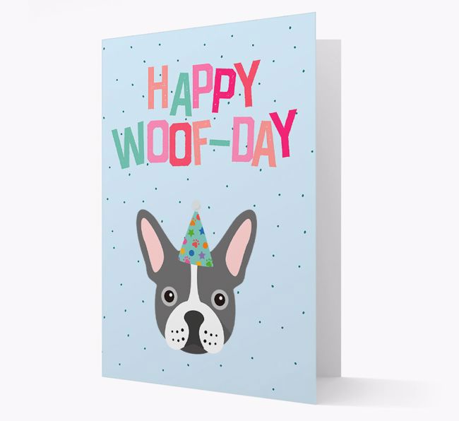 'Happy Woofday' Card with {breedFullName} Icon