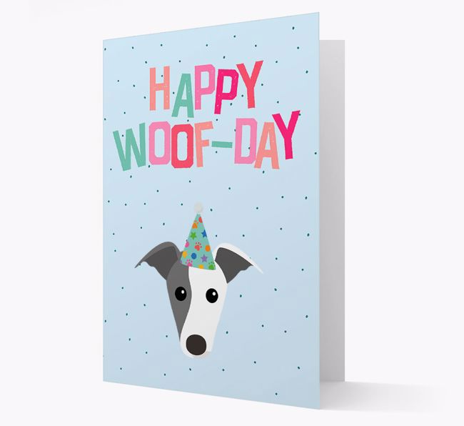 'Happy Woofday' Card with {breedFullName} Icon