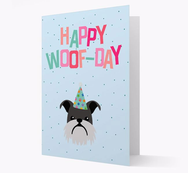 'Happy Woofday' Card with {breedFullName} Icon